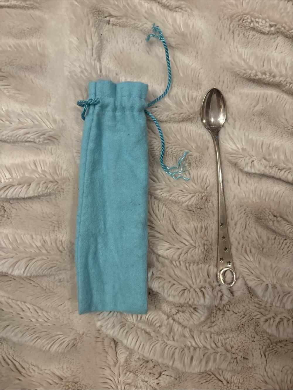 Tiffany & Co. 925 Sterling Silver Moon Stars Baby Spoon